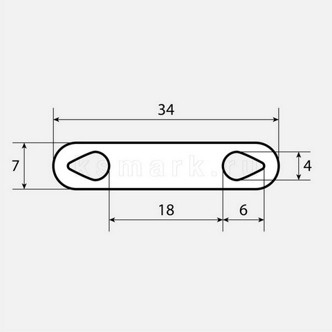 Бирка для маркировки проводов малого диаметра